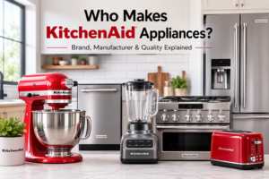 KitchenAid stand mixer in a modern kitchen