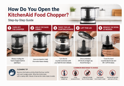 How Do You Open the KitchenAid Food Chopper?