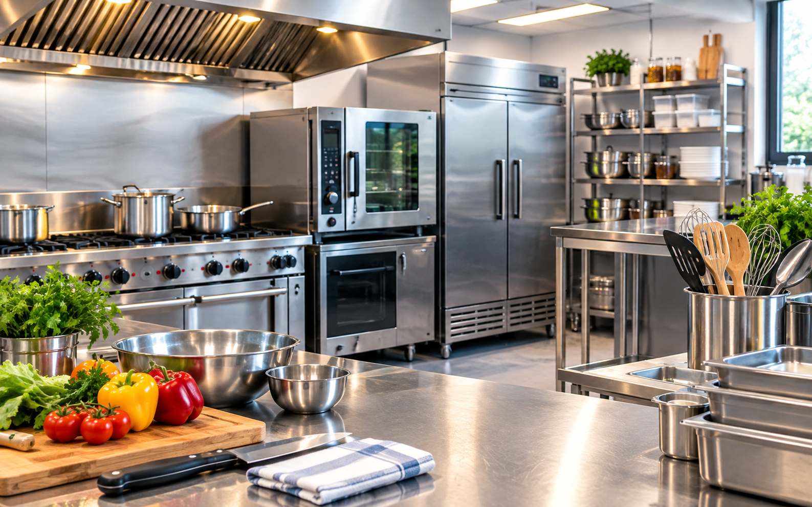 Commercial kitchen cooking equipment